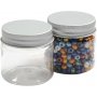 Muovipurkki kannella - 50 ml - 10 kpl