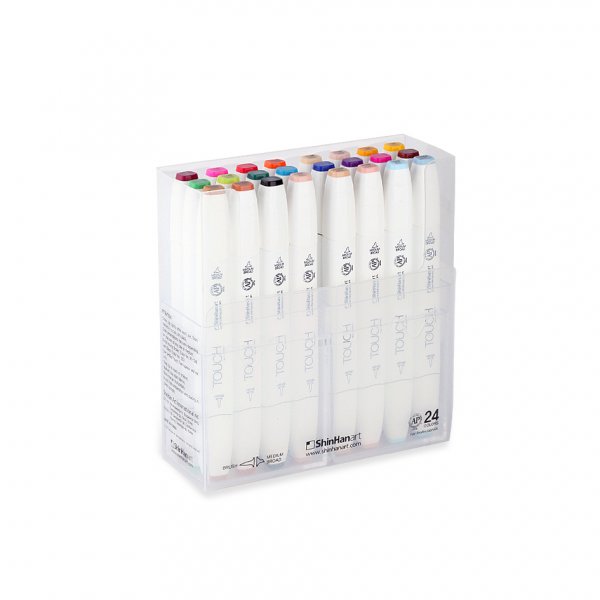 Touch Twin Brush Marker - 24 kyn