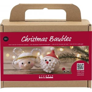Mini DIY Kit joulukuusenpallot - Joulupukki ja enkeli Mini DIY Kit joulukuusenpallot - Joulupukki ja enkeli