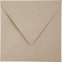 Kierrtetty kirjekuori - luonnollinen - 16 x 16 cm - 50 kpl