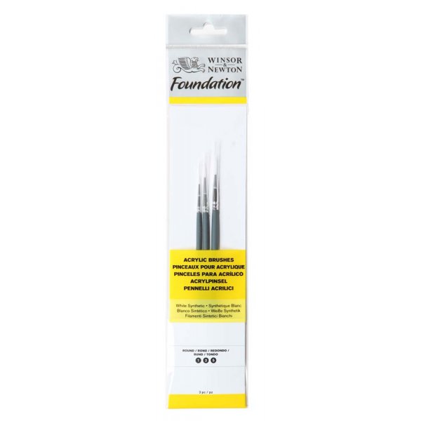 Synteettinen harjasetti W&N Foundation Acrylic - No.1