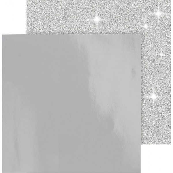 Vivi Gade designpaperi - hopea - 2 arkkia
