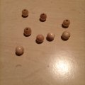 Asiakaskuva Puiset helmet 8 mm - luonnonmukaiset 80 kpl. rei�n halkaisija 2,3 mm