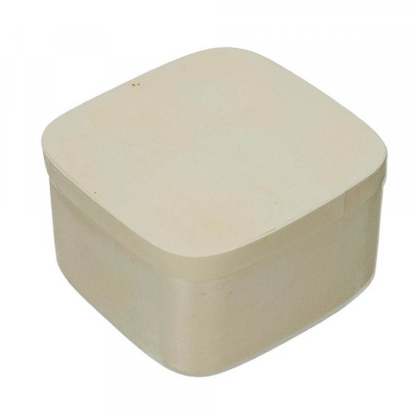 Vanerilaatikko 12,5 x 12,5 x K 7cm - ksittelemtn neli