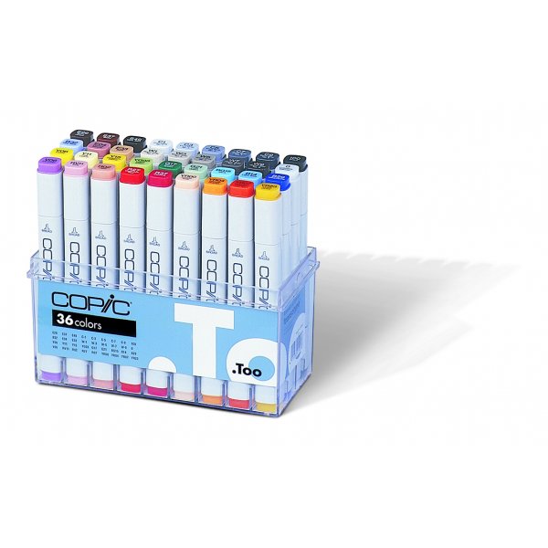 Copic Marker setti - 36 kyn - Perusvrit