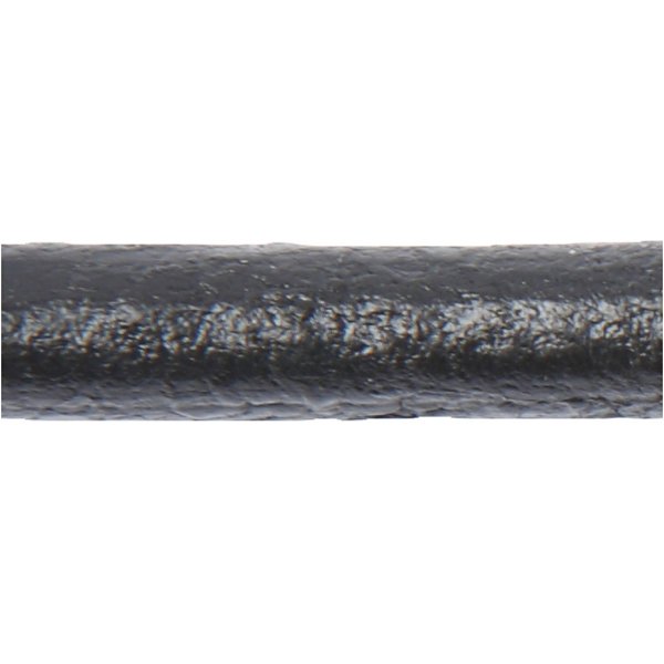 Nahkanauha - musta - 4 mm - 5 m
