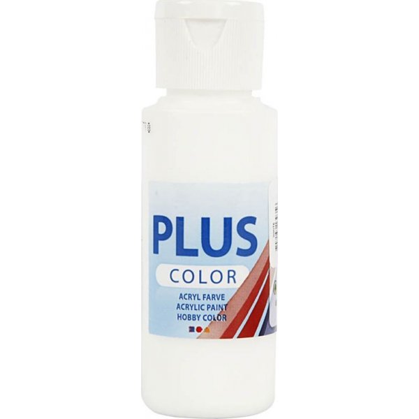 Plus Color Hobby maali - valkoinen - 60 ml