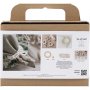 Mini DIY Kit Macrame, Lautasliinasormus