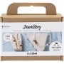 Mini DIY Kit -korut, kaulakoru ja korvakorut kristalleilla