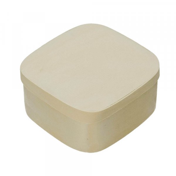 Vanerilaatikko 10,5 x 10,5 x K 5 cm - ksittelemtn neli
