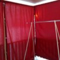 Asiakaskuva Markiisikangas ja koristekangas Toldo Red - 160 cm