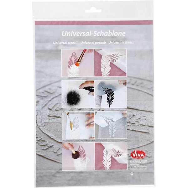 Stensiili - höyhen - A4 Stensiili - höyhen - A4