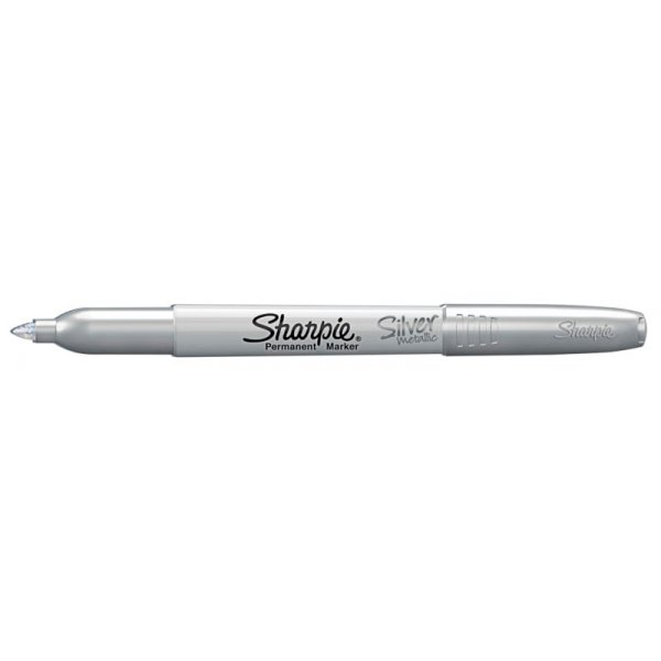 Kuitukyn Sharpie - Permanent Marker Fine - Metallinen hopea
