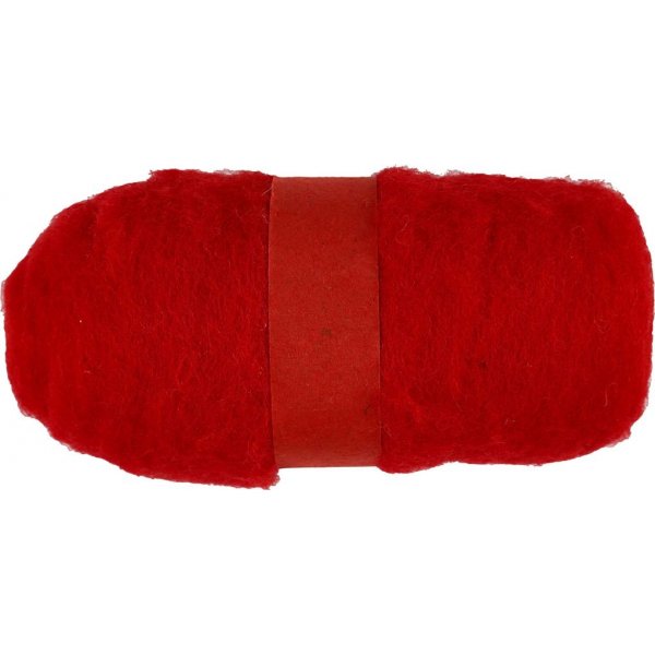 Karstattu villa - punainen - 100 g