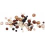 Harmony viisteiset muovihelmet - sekoitettu - kultainen - 50 g