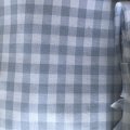 Asiakaskuva Puuvillakangas Gingham Medium neli�t - Vaaleansininen-Valkoinen - 140 cm