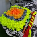 Asiakaskuva Fleece kangas 150 cm - Neon Yellow
