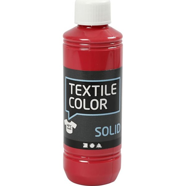 Tekstiili Kiinte tekstiilimaali - punainen - pllyste - 250 ml