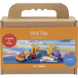 Mini DIY-setti, maalaa ja rakenna kilpa-auto, eri v�rej�, 1 kpl