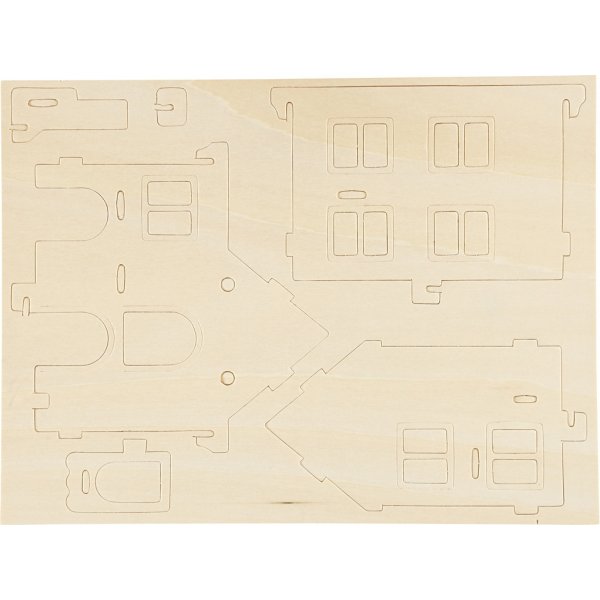 3D Rakennushahmo - Talo kuistilla