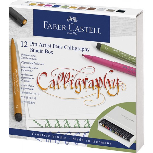 Kalligrafia kynsarja - Faber-Castell - 12 kyn