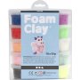 Foam Clay - sekavrit - glitter - 10 x 35 g