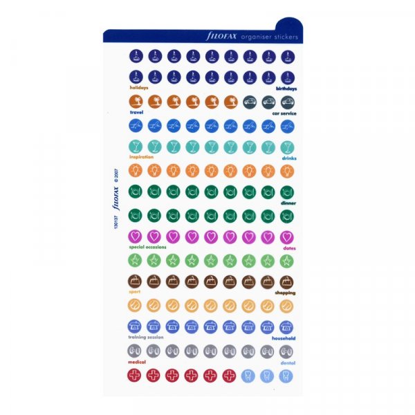 Tarrasymbolit Filofax Personal/A5:lle
