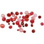 Harmony viisteiset muovihelmet - sekoitettu - punainen harmonia - 45 g
