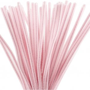Piippuaskarteluv�lineet Vaaleanpunainen 50 kpl 30 cm
