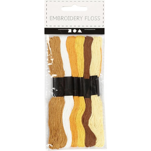 Harmoni kirjontalanka - kultainen - 6 nippua Harmoni kirjontalanka - kultainen - 6 nippua