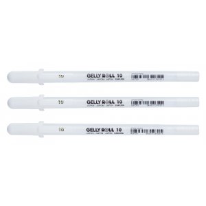 Geelikynät Sakura Gelly Roll - 3 kynää (valkoinen 10) Geelikynät Sakura Gelly Roll - 3 kynää (valkoinen 10)
