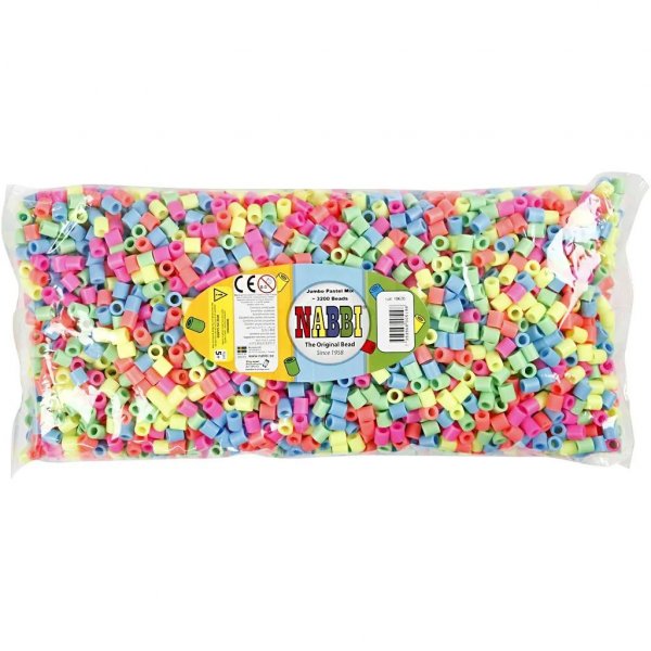 NABBI Tube helmet Jumbo 3200 kpl - Pastellivrit