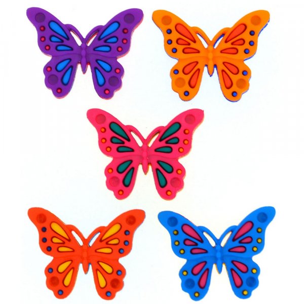 Monivriset napit 25x20 mm - Flying Fancy