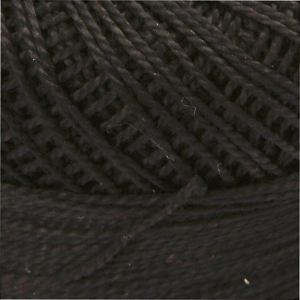 Merceroitu puuvillalanka - musta - 20 g