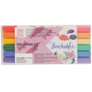 ZIG Brushables 6 sivellinkyn�� - Kirkas