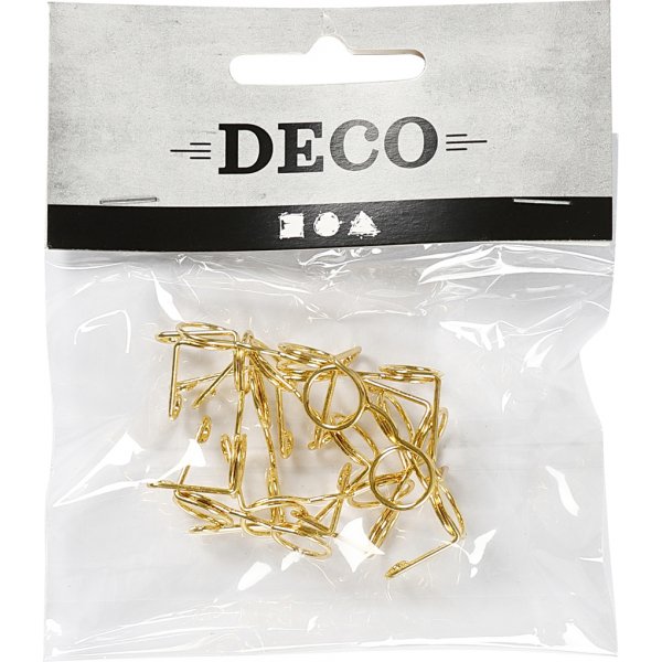 Lasit - kulta - 25 mm - 10 kpl