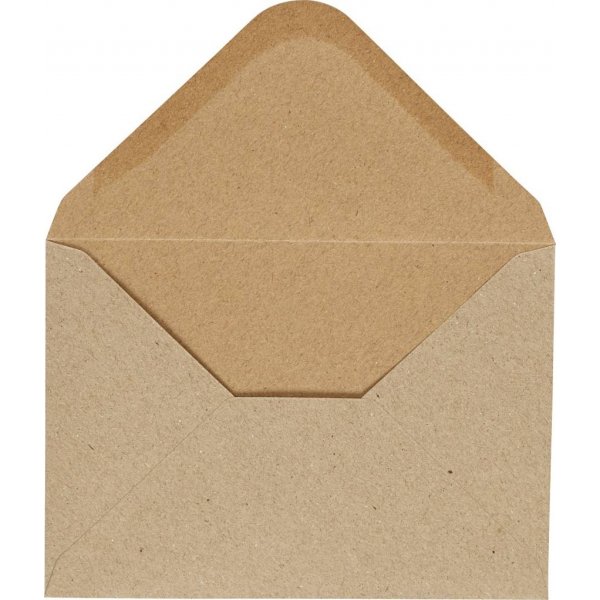 Kirjekuori - luonnollinen - 11,5 x 16 cm - 10 kpl