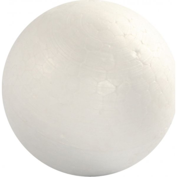 Styroksipallot - valkoinen - 6 cm - 5 kpl