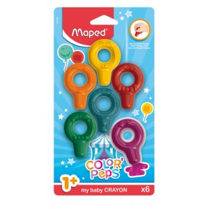 V�riliidusetti - Maped - Vauvan muoviset v�riliidut 6 kpl