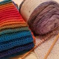 Asiakaskuva Viking lanka Nordlys 100g - Sininen/ruoste/punainen (949)