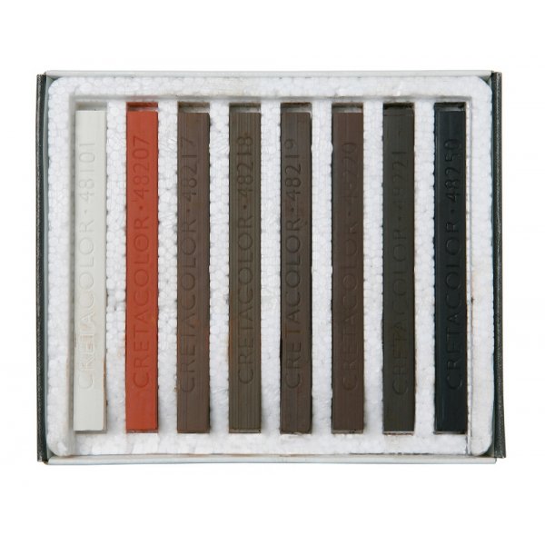 Cretacolor Pastel Crayon Ruskea/Punainen - 8 vriliidua
