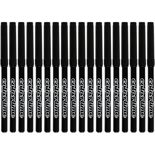 Colortime lyijykynät - musta - 2 mm - 18 kpl Colortime lyijykynät - musta - 2 mm - 18 kpl
