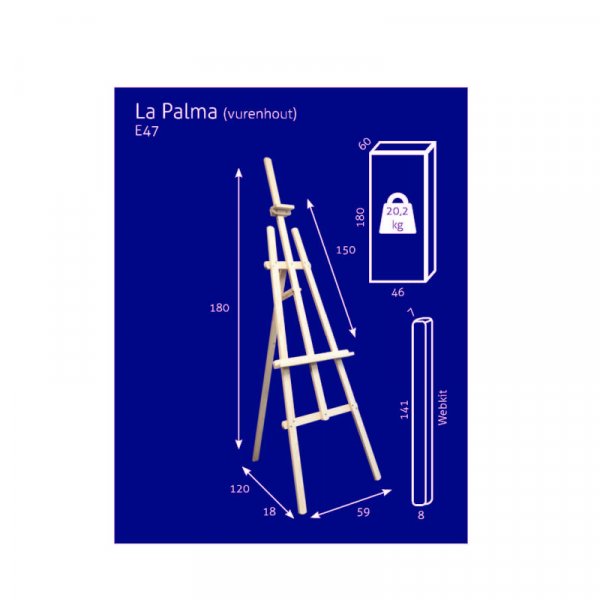Maalausteline - Studio A-Frame N47 - La Palma (mnty) - KIT