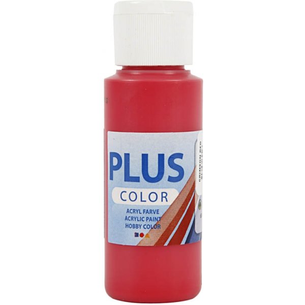 Plus Color Hobby maali - karmiininpunainen - 60 ml Plus Color Hobby maali - karmiininpunainen - 60 ml