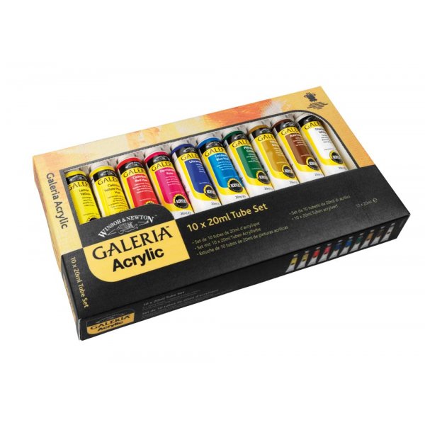 Akryylimaali W&N Galeria - Maalisarja 10x20 ml