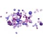 Harmony viisteiset muovihelmet - sekoitettu - violetti - 45 g