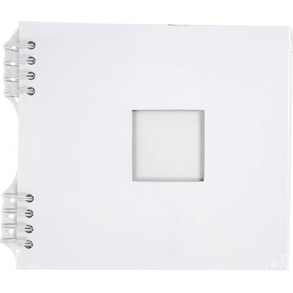 Leikekirja spiraalilla - valkoinen - 20 x 20 cm