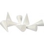 Styroksikartioita - valkoinen - 5,5 cm - 50 kpl