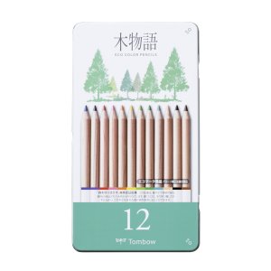 Tombow Ki-Monogatari Eco -v�rikyn�t metallilaatikossa 12 kpl