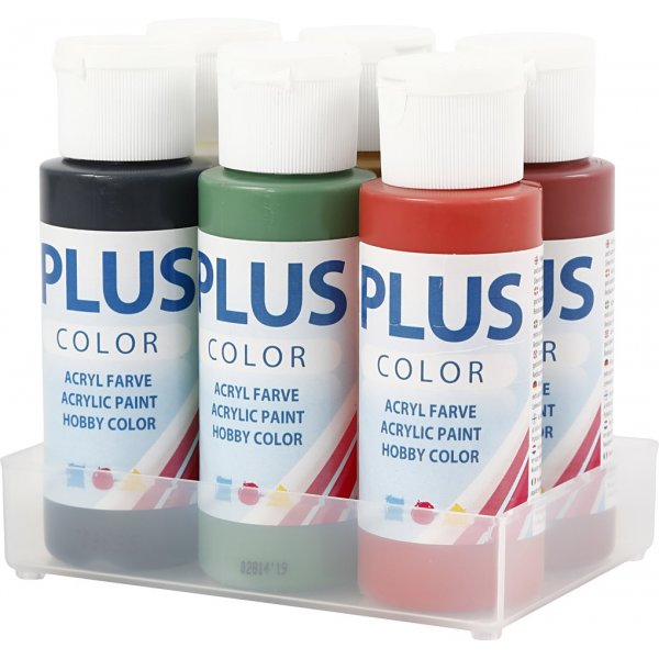 Plus Color Hobby maali - Jouluvärit - 6 x 60 ml Plus Color Hobby maali - Jouluvärit - 6 x 60 ml